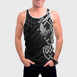 Майка-безрукавка мужская Верные спутники Одина, цвет: 3D-белый — фото 2