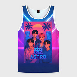 Мужская майка без рукавов Astro retro rave 80