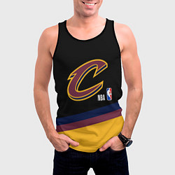 Майка-безрукавка мужская Cleveland Cavaliers NBA basketball, цвет: 3D-черный — фото 2