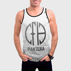 Майка-безрукавка мужская Pantera - white gradient, цвет: 3D-черный — фото 2