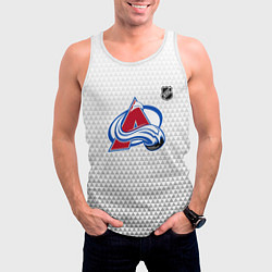 Майка-безрукавка мужская Колорадо Эвеланш - белый геометрический градиент, цвет: 3D-белый — фото 2