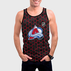 Майка-безрукавка мужская Колорадо Эвеланш - соты с подсветкой, цвет: 3D-черный — фото 2