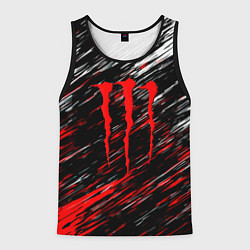 Мужская майка без рукавов Monster energy полосы красок