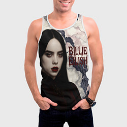 Майка-безрукавка мужская Билли Айлиш в стиле готики, цвет: 3D-белый — фото 2