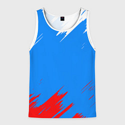 Мужская майка без рукавов Патриот Россия - флаг