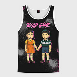 Майка-безрукавка мужская Squid game 3 season, цвет: 3D-белый
