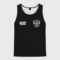 Мужская майка без рукавов Россия три полоски