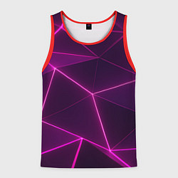 Мужская майка без рукавов Плиты с фиолетовыми гранями