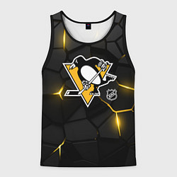 Мужская майка без рукавов Питтсбург Пингвинз - плиты с подсветкой