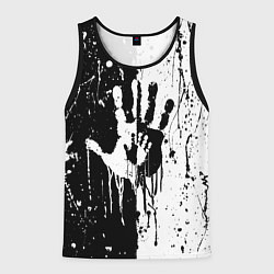 Майка-безрукавка мужская Антиматерия подтеки, цвет: 3D-черный