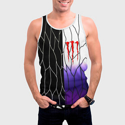 Майка-безрукавка мужская Monster energy steel, цвет: 3D-белый — фото 2