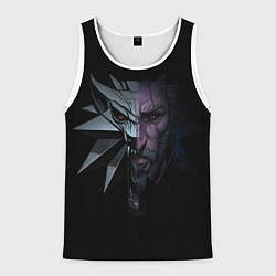 Мужская майка без рукавов Рожденный в Битве - Ведьмак 3