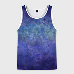 Мужская майка без рукавов Абстракция - blue tunnel