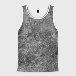 Мужская майка без рукавов Абстракция - grey polished chip