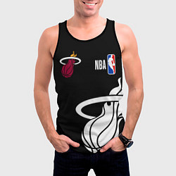 Майка-безрукавка мужская Miami Heat - NBA team, цвет: 3D-черный — фото 2