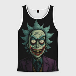 Майка-безрукавка мужская Рик Джокер, цвет: 3D-белый