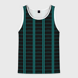 Мужская майка без рукавов Color blue dark stripe