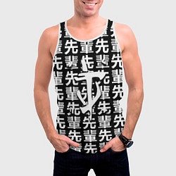 Майка-безрукавка мужская Doom logo japan, цвет: 3D-белый — фото 2