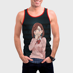Майка-безрукавка мужская Испуганная Сиратори Айра, цвет: 3D-красный — фото 2