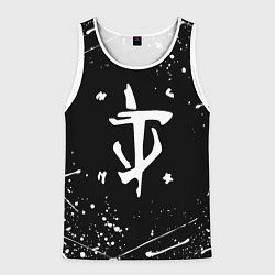 Мужская майка без рукавов Doom краски белые