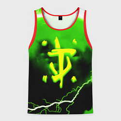 Майка-безрукавка мужская Doom шторм кислотное лого, цвет: 3D-красный