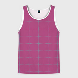 Мужская майка без рукавов Color pink stripes