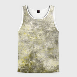 Мужская майка без рукавов Абстракция - yellow acidic liquid