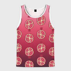 Мужская майка без рукавов Сочные гранаты