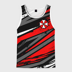 Мужская майка без рукавов Umbrella - red lines