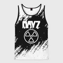 Мужская майка без рукавов Dayz белые краски лого