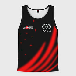 Майка-безрукавка мужская Toyota GR Gazoo Racing, цвет: 3D-черный