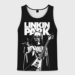 Майка-безрукавка мужская Linkin Park и Дарт Вейдер, цвет: 3D-черный