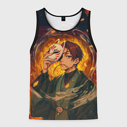 Майка-безрукавка мужская Хаято Суо - Ветролом, цвет: 3D-черный