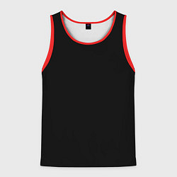 Майка-безрукавка мужская Путь и истина и живот черно-золотой арт, цвет: 3D-красный