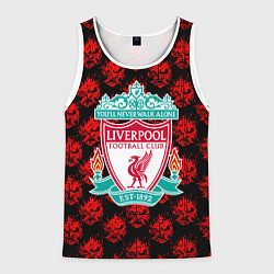 Майка-безрукавка мужская Liverpool samurai, цвет: 3D-белый