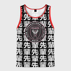 Майка-безрукавка мужская Inter japan black, цвет: 3D-красный