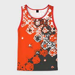 Мужская майка без рукавов Красно-черная метаморфоза