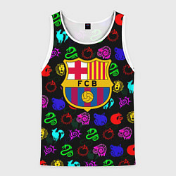Мужская майка без рукавов Barcelona neon games logo