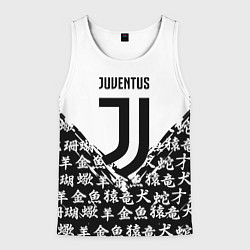 Мужская майка без рукавов Juventus символы китайские