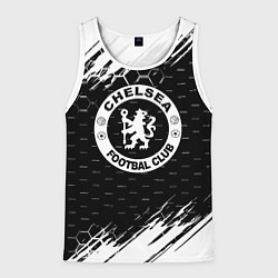 Мужская майка без рукавов Chelsea штрихи красок текстура