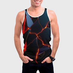 Майка-безрукавка мужская Plate fracturing, цвет: 3D-белый — фото 2