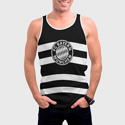 Майка-безрукавка мужская Bayern Mnchen волны, цвет: 3D-белый — фото 2