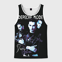 Майка-безрукавка мужская Dave Gahan Depeche Mode rose, цвет: 3D-белый