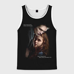 Майка-безрукавка мужская Белла и Эдвард: lion fell in love with the lamb me, цвет: 3D-белый