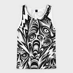 Мужская майка без рукавов Lightnings and faces - ai art fantasy