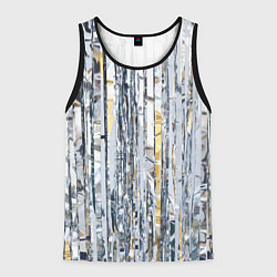 Мужская майка без рукавов Новогодний дождик