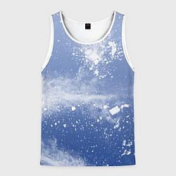 Мужская майка без рукавов Снежки попали в тебя