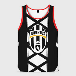 Майка-безрукавка мужская Ювентус геометрия полосы линии, цвет: 3D-красный