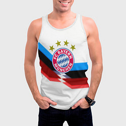 Майка-безрукавка мужская Бавария Мюнхен геометрия спорт, цвет: 3D-белый — фото 2