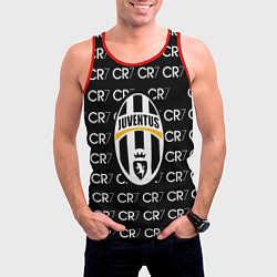 Майка-безрукавка мужская Juventus sport pattern, цвет: 3D-красный — фото 2